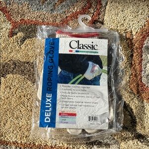 Classic Deluxe Roping Glove - Red and White